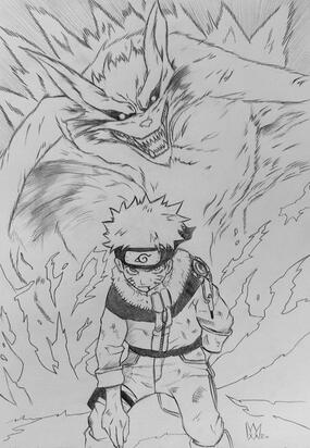 Naruto + Nine-Tailed Fox